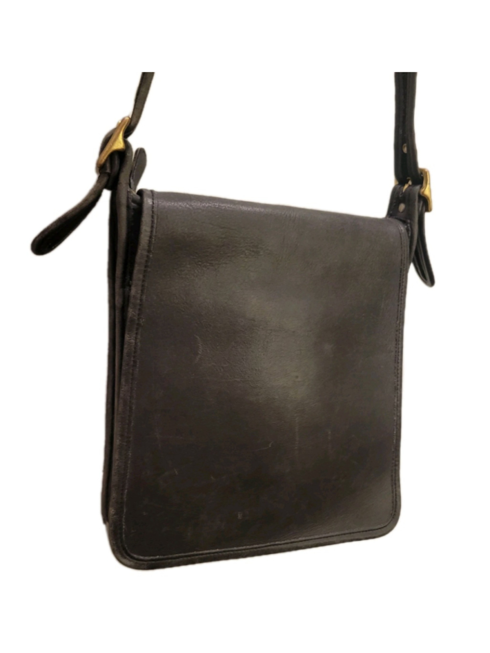 COACH 9144 Women's Black LEGACY STUDIO Genuine Leather Crossbody Flap Bag Purse - Picture 5 of 10